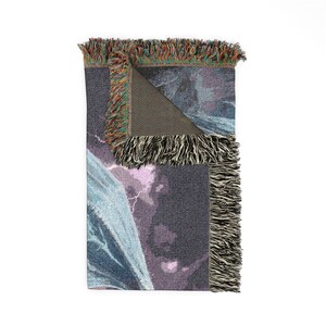 Storm Dragon Woven Blanket Fourth Wing Decor Iron Flame Throw Onyx Storm Gifts Bookish Booktok Aretia Merch Riorson House Lightning Art Bild 9