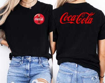 Coca Cola Logo T-Shirt, Vintage Coke Drink Tee, Retro Apparel