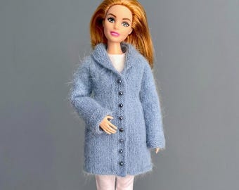 Jas breipatroon voor curvy 11,5 inch modepop, miniatuur breitutorial (pdf-download)