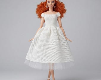 Denise Dress Knitting Pattern for 11.5 Inch Fashion Doll (Digital PDF)