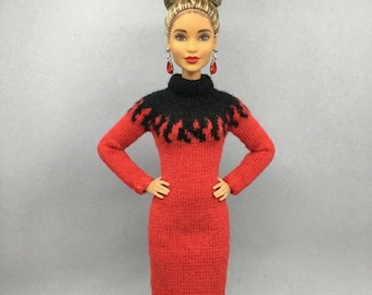 Breipatroon vlamjurk: 11,5 inch modepop tweekleurige jacquard (pdf-download)