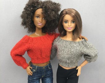 11.5 Inch Fashion Doll Pullover Knitting Pattern (PDF Download)