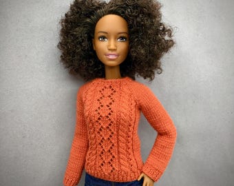 Fantasietrui breipatroon voor pop van 11,5 inch, miniatuur kleding op schaal 1/6 (pdf)