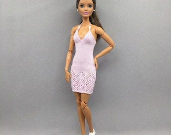 11.5 Inch Doll Sundress Knitting Pattern, Elegant Lace Summer Dress (PDF Download)