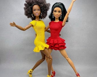 11,5 inch modepop dansjurken breipatroon (pdf)