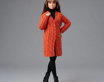 11.5 Inch Fashion Doll Cardigan Knitting Pattern (PDF Download)