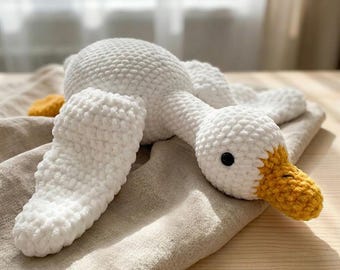 Gänse Amigurumi Häkelanleitung | Großes Plüschtier PDF Download