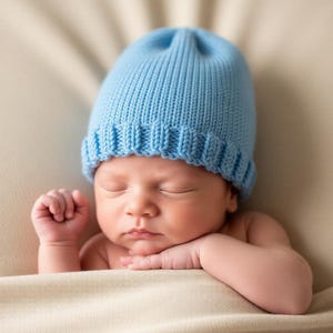Beginner Knitting Pattern PDF | Seamless Baby Hat Tutorial (English/Russian)