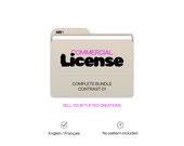 Commercial License – Tufting Pattern (Bundle) – Sell Your Creations – Contrast Collection