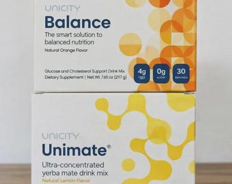 unicity unimate +balance wellness combo  | Yerba Mate Energy Drink & Balance Metabolic Support