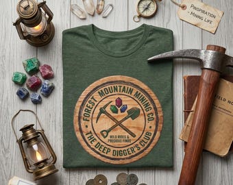 Forest Mountain Mining Co. Tee | Retro Mine Train Graphic