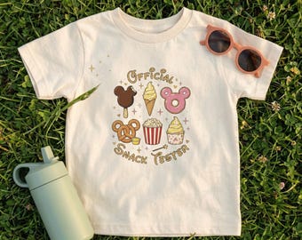 Toddler Official Snack Tester Tee – Magical Park Snacks Shirt
