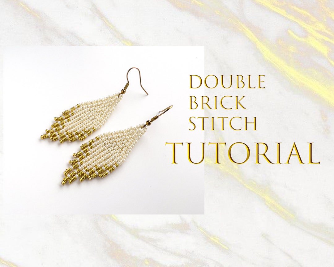 Beading Tutorial for Beginners Seed Bead Earring Pattern Instant ...