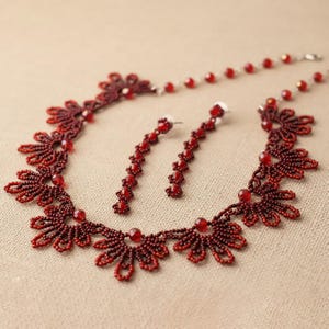 Necklace for Burgundy Dress - Etsy Israel Necklace for Burgundy Dress - Etsy Israel