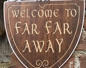Welcome to far far away Sign– Ogre Birthday Decor (PDF File)