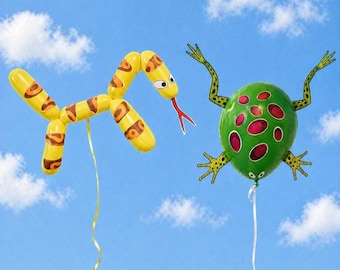 Globos de fiesta de ranas y serpientes, fiesta de ogros en el pantano (PDF) Archivo digital