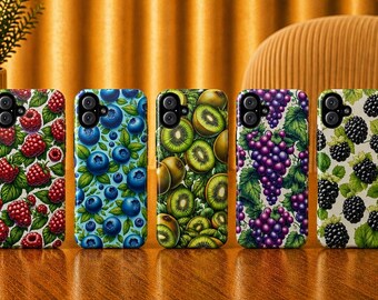 Juicy Fruit Phone Case Summer Taste Cover for iPhone 17 Pro, 16, 15, 14, 13, 12 Samsung S25, S24, S23, S22, A16, A26, Pixel 10, 9 Pro, 8, 7