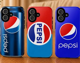 Pepsi Logo Phone Case Soft Drink Can Cover for iPhone 17Pro, 16, 15, 14, 13, 12 Samsung S25, S24, S23, S22, A16, A26, Pixel 10, 9 Pro, 8, 7
