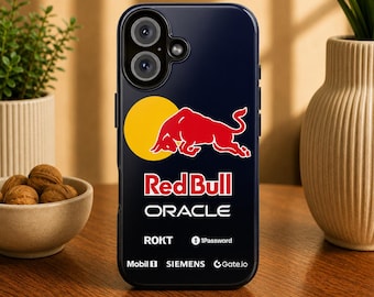 RedBull F1 Phone Case Formula One Team Cover for iPhone 17Pro, 16, 15, 14, 13, 12 Samsung S25, S24, S23, S22, A16, A26, Pixel 10, 9Pro, 8, 7