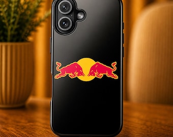 Red Bull F1 Phone Case Extreme Sport Logo Cover for iPhone 17Pro, 16, 15, 14, 13, 12 Samsung S25, S24, S23, S22, A16, A26, Pixel 10, 9Pro, 8