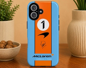 Lando Norris Phone Case Mclaren F1 Cover for iPhone 17 Pro, 16, 15, 14, 13, 12 Samsung S25, S24, S23, S22, A16, A26, Pixel 10, 9 Pro, 8, 7