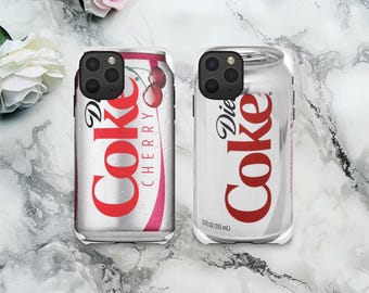 Diet Cola Can Phone Case Soft Drink Cover for iPhone 17Pro, 16, 15, 14, 13, 12 Samsung S25, S24, S23, S22, A16, A26, Pixel 10, 9Pro, 8, 7