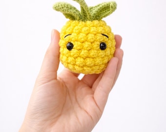 Pineapple Crochet Pattern, Pineapple Amigurumi Crochet Pattern PDF, Cute Plush Pineapple, Crochet Pineapple Pattern, Amigurumi Pineapple