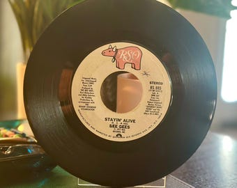 Stayin' Alive / If I Can't Have You - Bee Gees - 7-Inch Vinyl Record