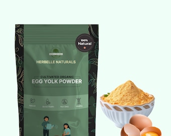 Organic Dried Egg Yolk Powder, Fine Smooth Texture, Baking & Beauty Ingredient
