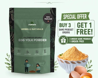 Egg Yolk Powder | Rich Blend | Smooth Texture | Skin | Hair | Cooking | Kitchen | for Cats