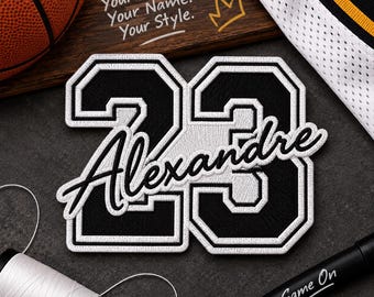 Custom Jersey Name Patch, Personalized Sports Uniform Name Patch for Teams Players and Bags