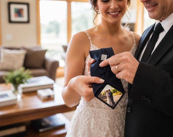 Personalized Custom Tie Patch for Groom, Wedding Day Keepsake, Romantic Gift from Bride or Partner