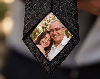 Custom Tie Patch Personalized Gift for Dad, Wedding Anniversary Fathers Day Birthday Keepsake