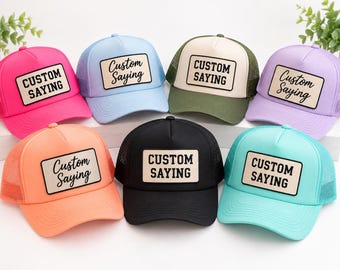 Custom Trucker Hat Patch, Personalized Logo Patch for Caps Hats Brand Merch and Events