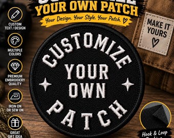 Custom Round Patch, Personalized Circle Patch for Jackets, Bags and Uniforms