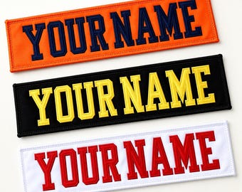 Custom Jersey Name Patch for Backpacks Team Bags, Personalized Player Name Tag for Sports Gear