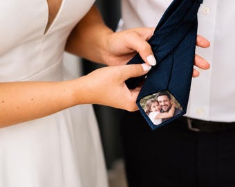 Custom Tie Patch for Father of the Bride, Personalized Wedding Gift for Dad, Keepsake Patch