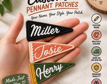 Custom Patch Square, Custom Logo or Name Patch for Jackets, Bags and Uniforms