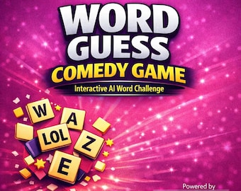 Word Guess AI Game – Funny Interactive Word Challenge Mini‑App | Easy, Medium, Hard Levels