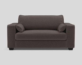 Small Love Seat accent chair, Compact Armchair UK US, Apartment Sofa, Velvet Loveseat, Living Room Sofa, Custom Sofa