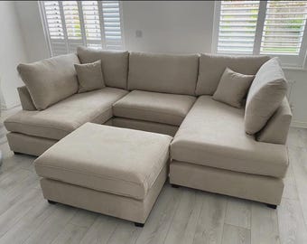 Carnaby U Shape Sofa | Large Family Couch | Custom UK Made Living Room Furniture