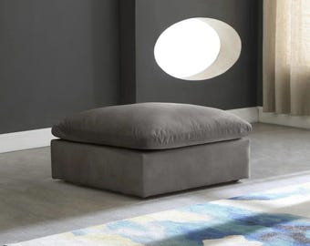 Cosy Cozy Duck Feather Filled Luxury Velvet Footstool furniture living room