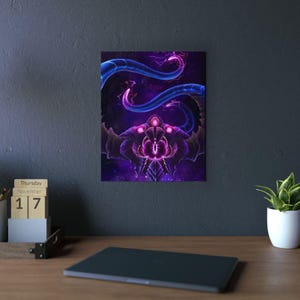 League Of Legends vel,koz Aluminium Verbundplatte | Wandkunst
