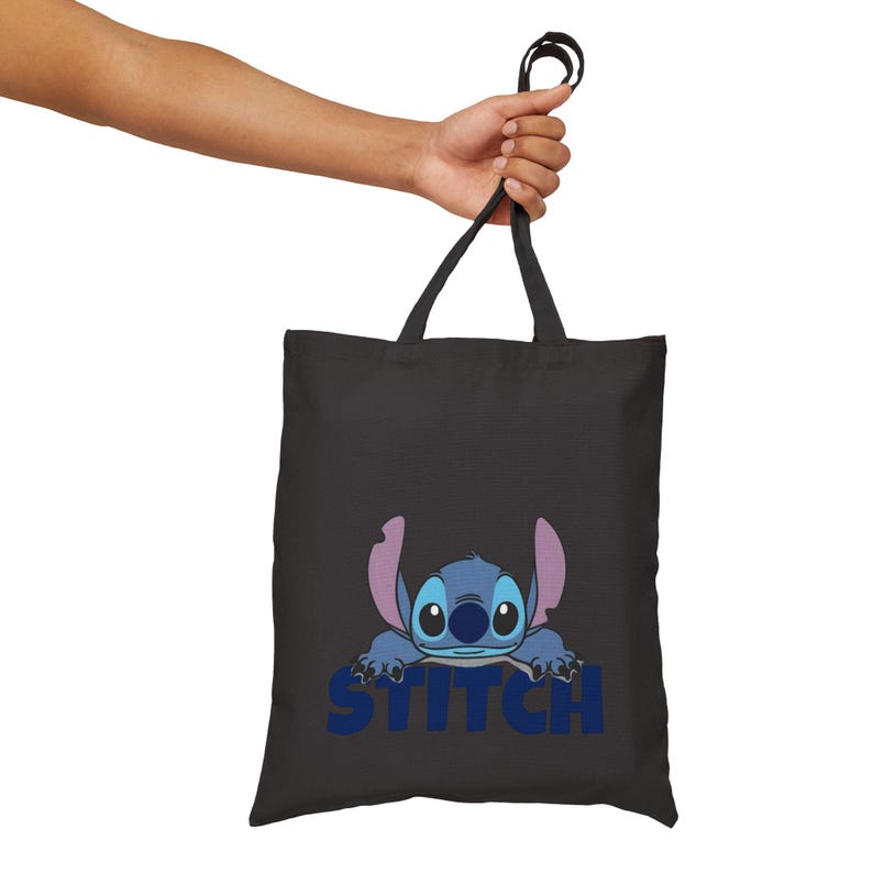 Stitch Character Tote Bag | Heavy Cotton Canvas Pouch, Playful Nostalgia image 12