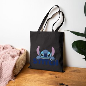 Stitch Character Tote Bag | Heavy Cotton Canvas Pouch, Playful Nostalgia image 14