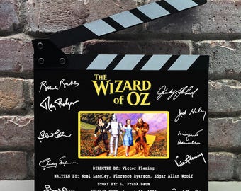 The Wizard of Oz Autographed Signed Facsimile Clap Board Prop - Iconic Fantasy Movie Memorabilia Decor