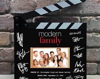 Modern Family Autographed Signed Facsimile Clap Board Prop - Iconic Mockumentary Sitcom TV Memorabilia Decor