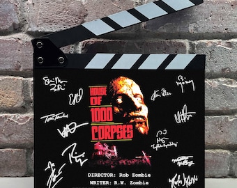 House of 1000 Corpses Autographed Signed Facsimile Clap Board Prop - Ultimate Cult Horror Memorabilia Decor