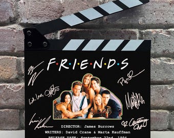 Friends Autographed Signed Facsimile Clap Board Prop - Iconic Sitcom Series Memorabilia Decor