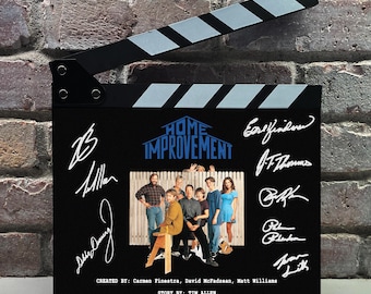 Home Improvement Autographed Signed Facsimile Clap Board Prop - Iconic 90s TV Sitcom Memorabilia Decor